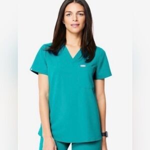 FIGS  Teal Catarina Scrub Top Limited Edition